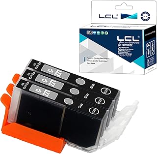 LCL Compatible for Canon CLI-221 CLI-221GY (3-Pack Grey) Ink Cartridge for Canon PIXMA IP3600 IP4600 IP4700 MX860 MX870 MP550 MP560 MP620 MP620B MP630 MP640 MP640R MP980 MP990