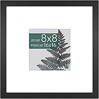 Vista 22 de MCS Studio Gallery Marco para foto rectangular de 12 x 18 pulgadas, imitación de veta de madera de color negro, para póster o impresión artística, 2