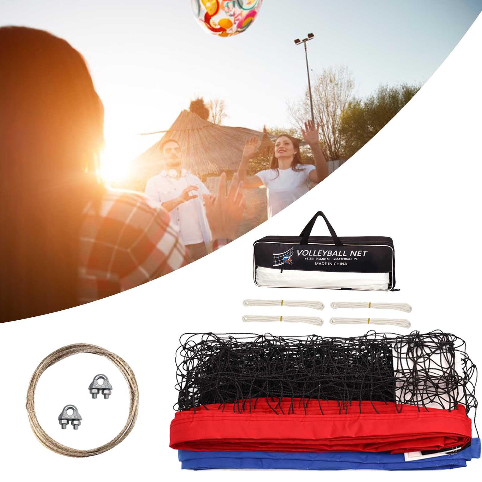 Rete da pallavolo per esterni, 90 x 0,9 m, resistente rete in polietilene