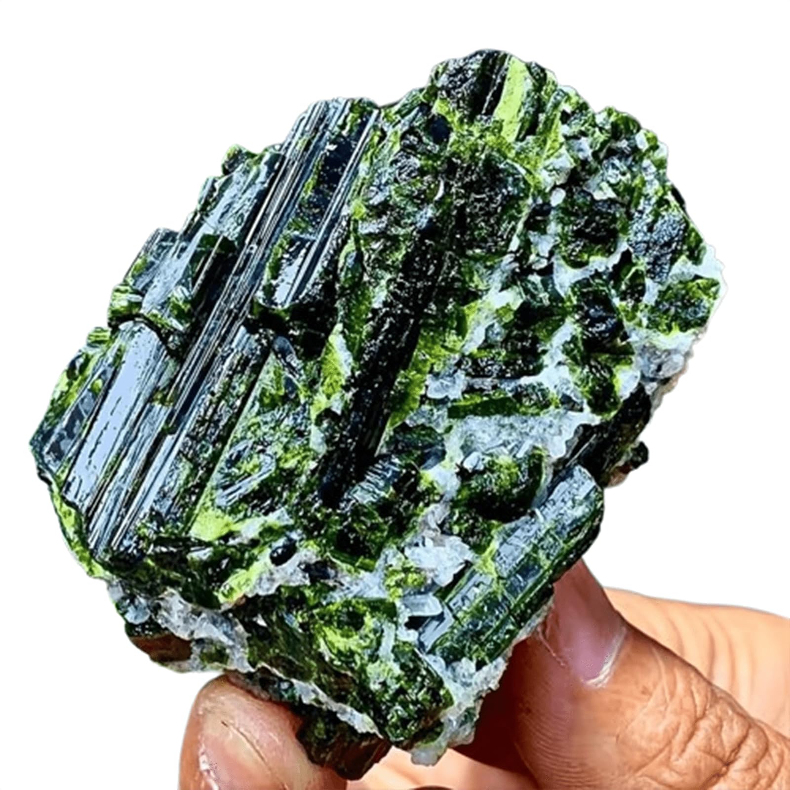 Green Tourmaline Raw Stone Natural Irregular Mineral Specimen Decoration