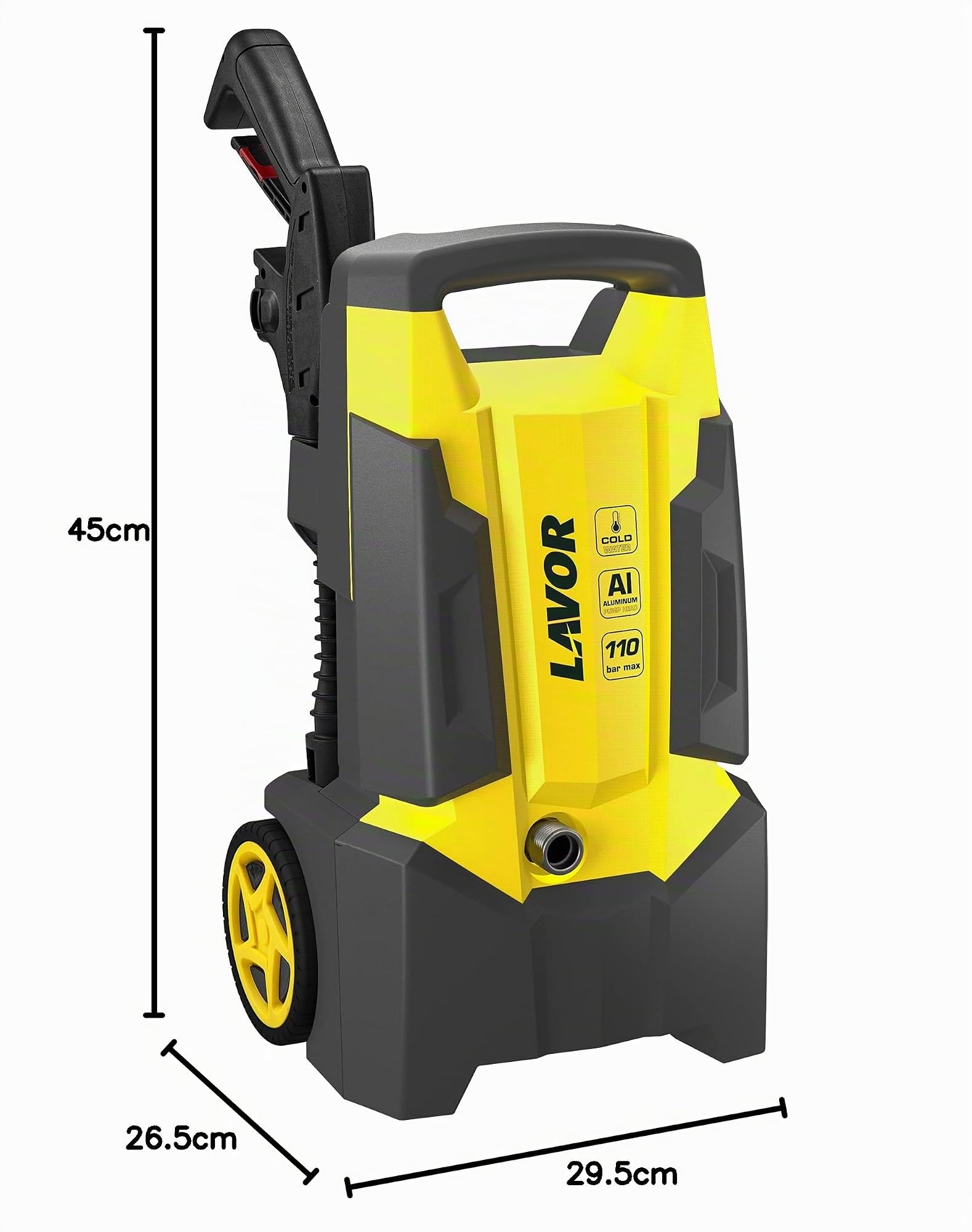LAVOR Nettoyeur Haute Pression DIVE 110, Pression 110 Bar Max, Débit 330 l/h Max, Moteur 1500W