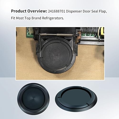 Miniatura 3 de Vsttar 1 unids 241688701 - Solapa de sello de puerta dispensadora, repuesto para grifo Electrolux Frigidaire, Gibson, White Westinghouse, Kenmore