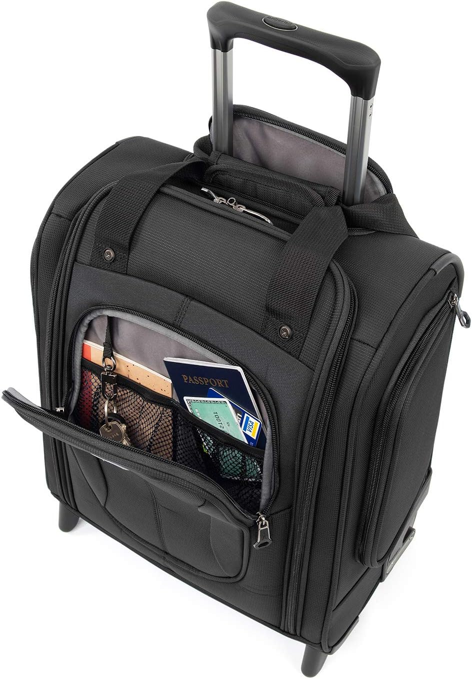 large leather travel bag