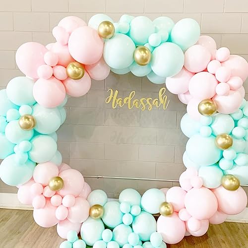 Miniatura 4 de Globos de color verde menta, paquete de 66 globos de látex verde pastel de 12 pulgadas para graduación, Pascua, boda, cumpleaños, despedida de