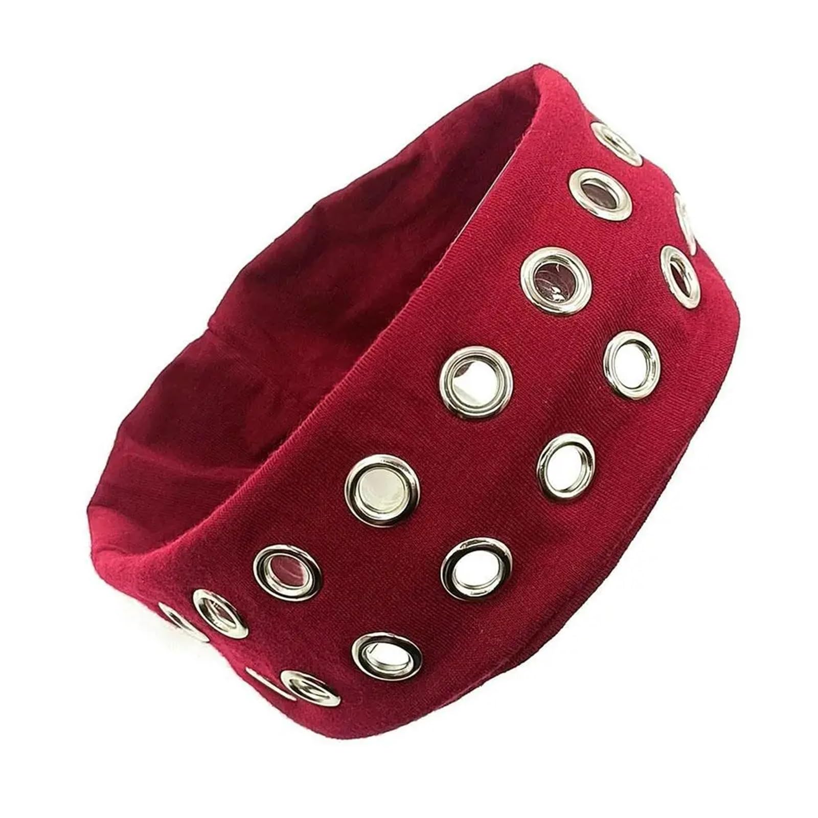 Bandeau tendance hautement élastique rouge vin pour le sport et le quotidien