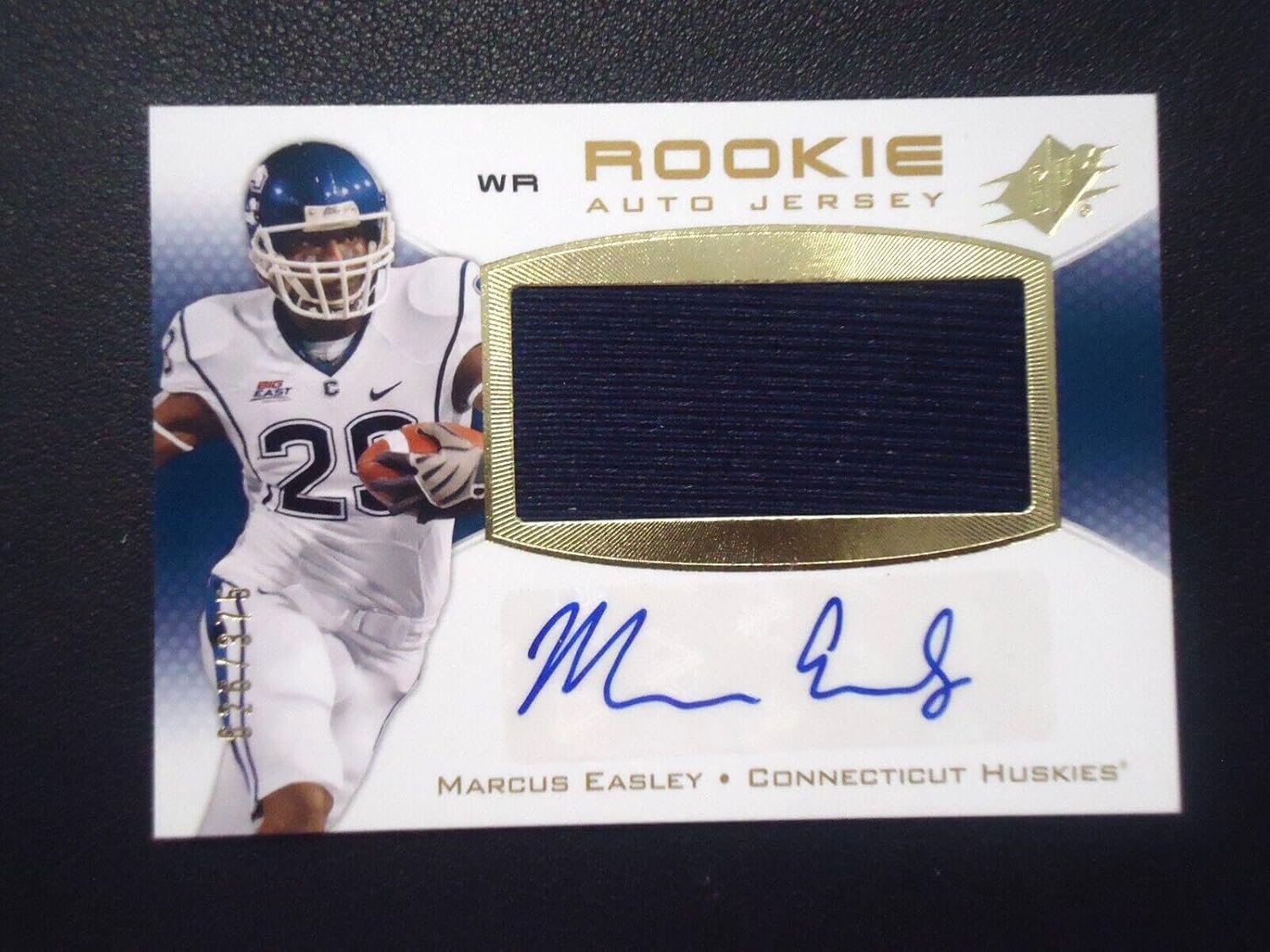 Marcus Easley 2010 UPPER DECK SPX RC JERSEY AUTOGRAPH 26/375 Card #133 - Autographed NFL Jerseys