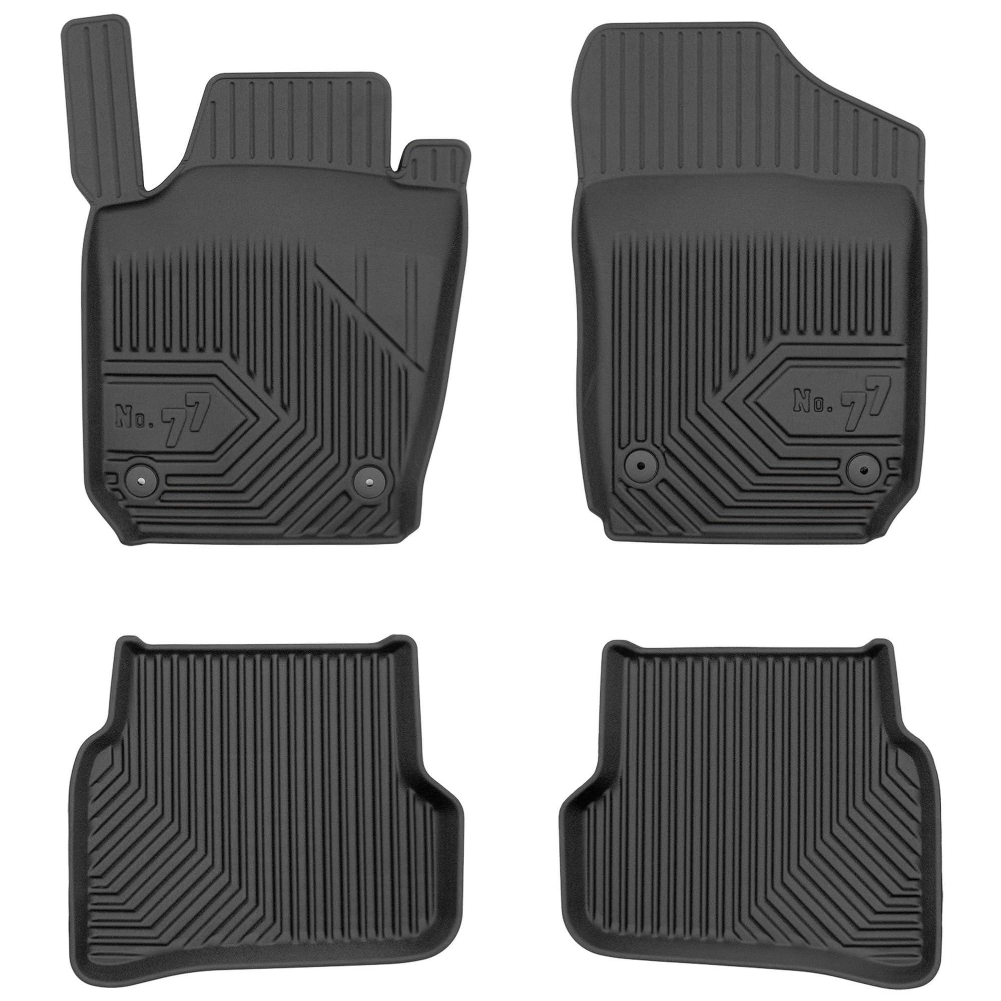 MOTOS Tappetini in gomma per auto adatto per SEAT Ibiza IV 2008-2017 Migliorate il vostro comfort di viaggio con il tappetino antiscivolo per auto No.77