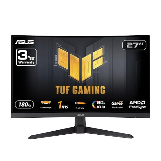 ASUS TUF Gaming VG27AQ3A 27 Inch for Sharp QHD Gaming