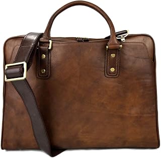Leather shoulder bag leather messenger bag ipad laptop brown women men notebook leatherbag bag satchel crossbody business executive bag