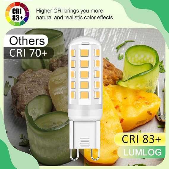 G9 Led Bulbs Warm White 6-Pack, 3W 510 Lm 3000 Kelvin G9 Led Light Blubs, Equivalent to 30-40W Halogen, 220-240V No Flicker Non-Dimmable Energy Saving, for Home Lighting Decor [Energy Class C] [Energy Class C]