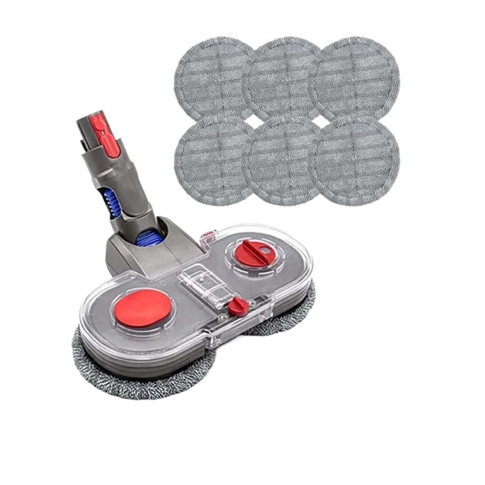 ETXDFTFQ Vacuum Cleaner Electric Mop Attachment with Detachable Water Tank and 6 Mop Pads,Compatible for Dyson V7 V8 V10 V11 V15