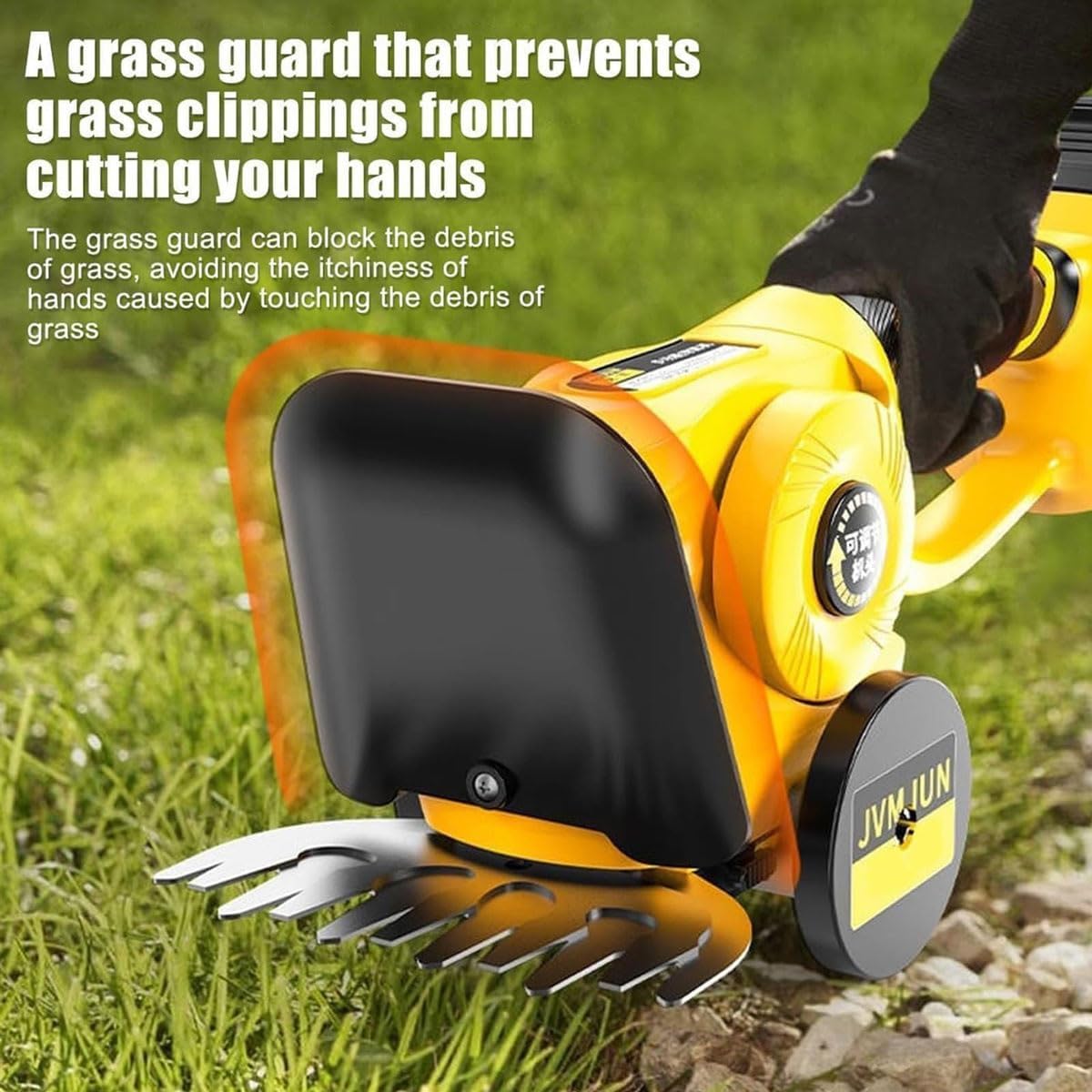 3-in-1 Cordless Pole Hedge Lawn Trimmer,Telescopic Grass Cutter & Shrub Shear,Lightweight Electric Garden Pruner,Handheld Hedge Grass Cutter,for Gardening, Lawn and Shrub Trimming(2 Batteries)