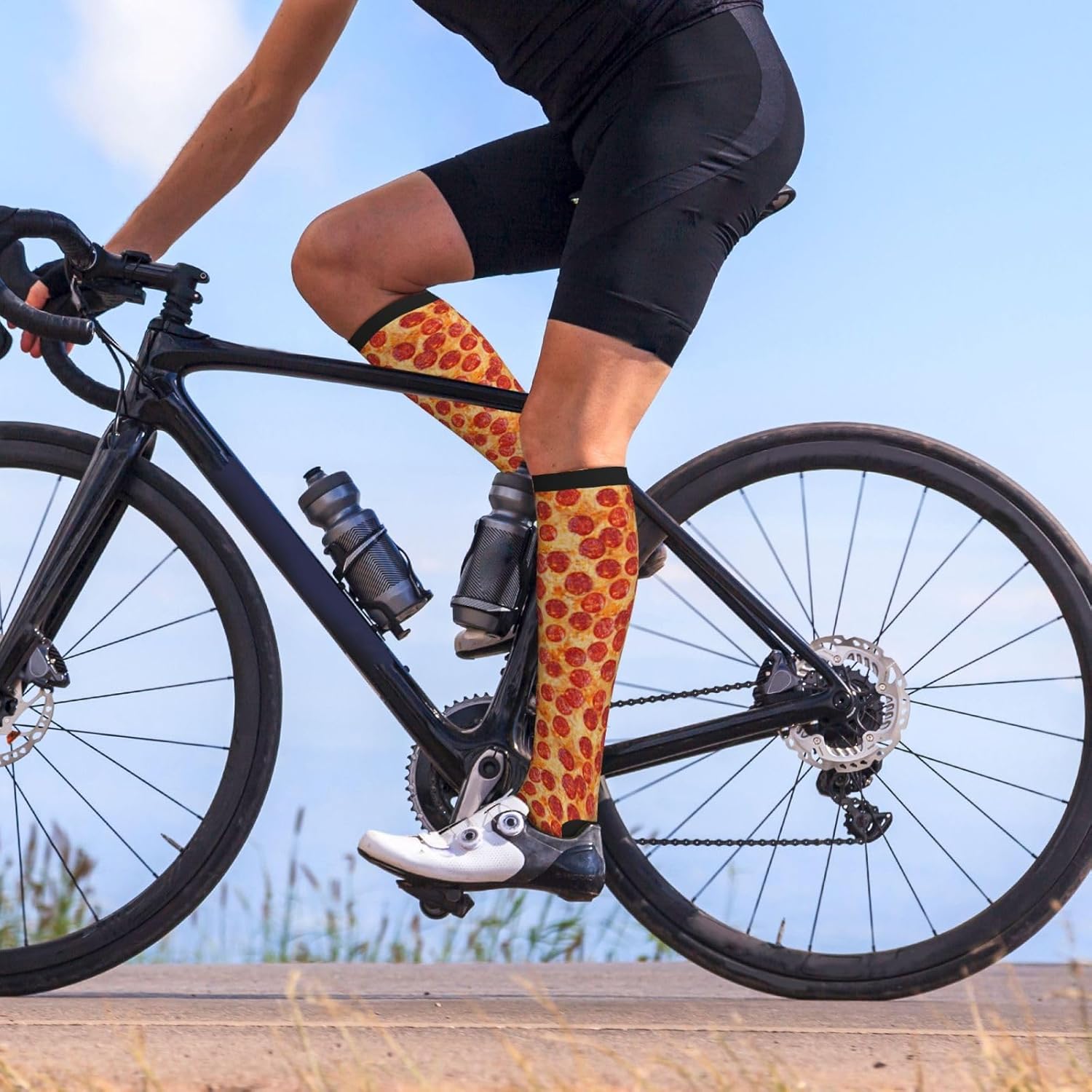 Avocado Compression Socks Women Men Knee High Stock for Running Work Support Nurses Travel - Image 2