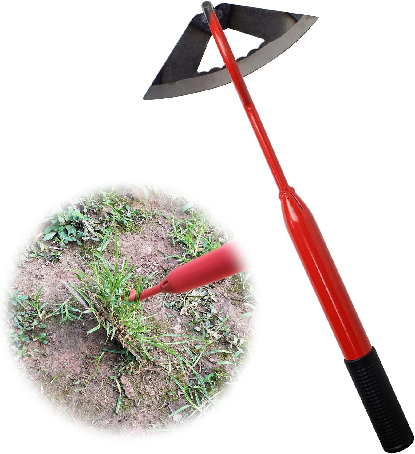 StarLbiswors Gardening Hand Tools Weeder,Sharp Stainless Steel Hollow Hoe for Gardening,Garden Weeding Tool,Sickle Weed Puller Tool Accessories for Backyard or Farm Weeding : Patio, Lawn & Garden