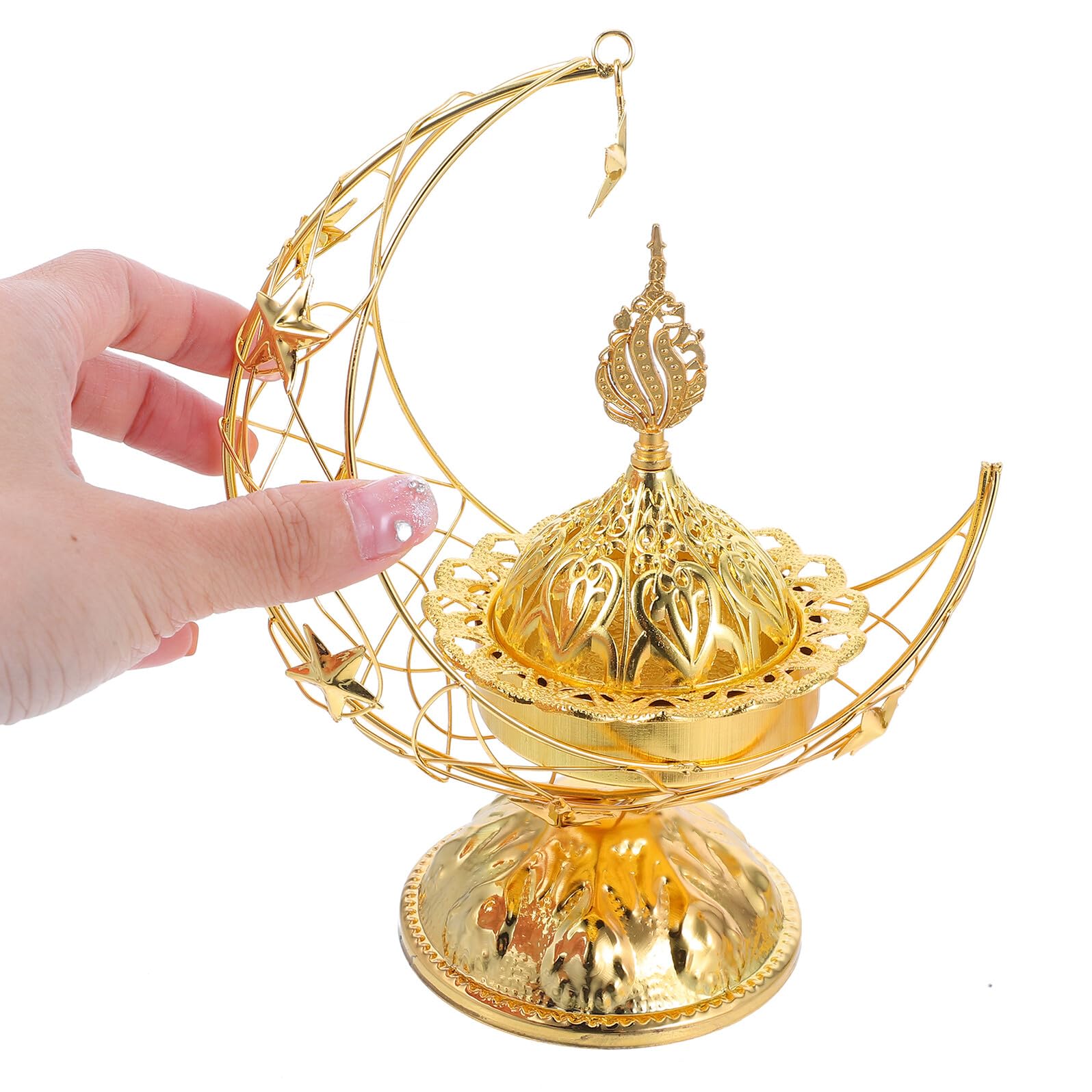 Goldene Metall Räucherpfanne als Halter Satz für Eid Deko