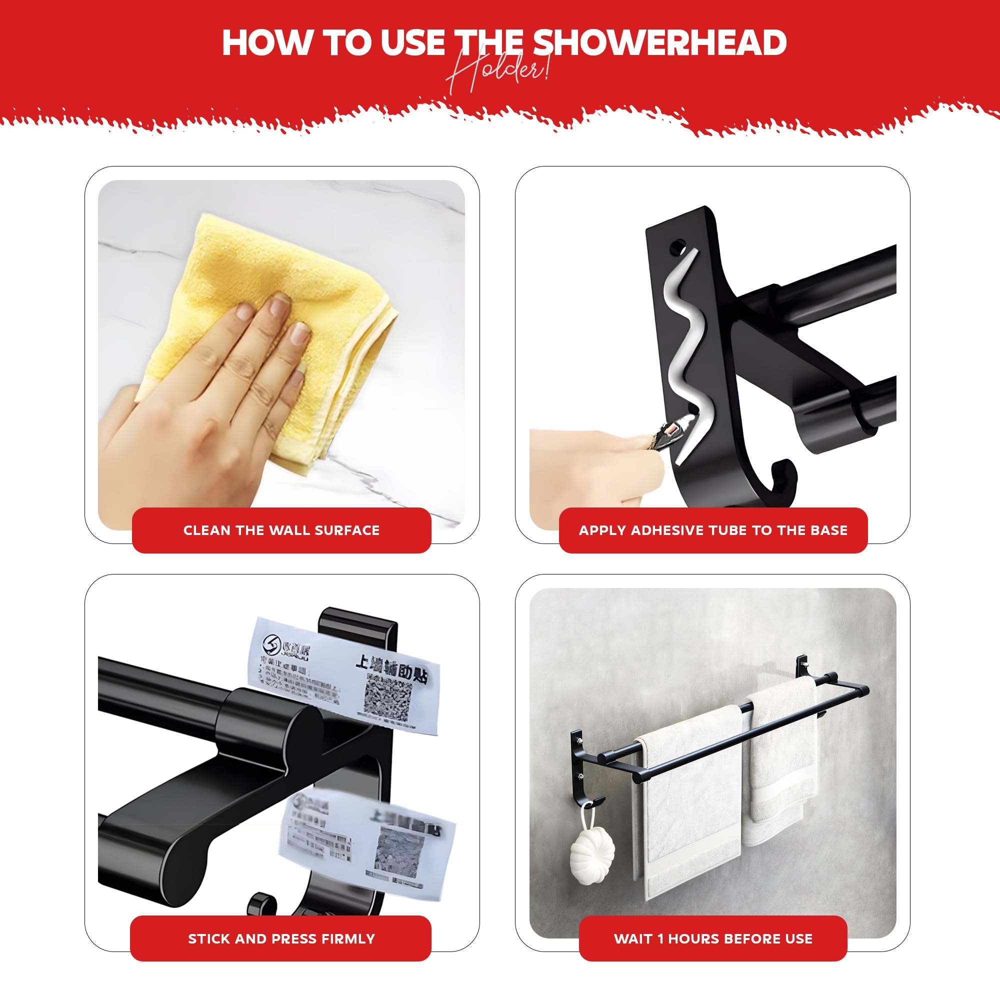 MIORAH Aero Towel Hanger - Space Saving Bathroom Rack -8