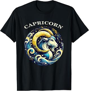 Capricorn Birth Sign, Horoscope, Capricorn Zodiac Sign T-Shirt