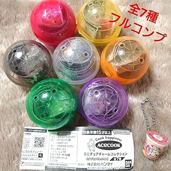 Amazon.co.jp: ガチャエースコック ミニチュアチャーム 全7種