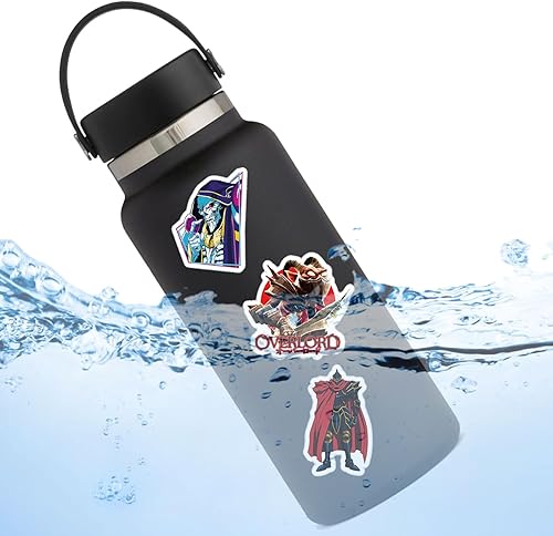 Miniatura 2 de Paquete de 50 calcomanías Albedo, vinilo de dibujos animados impermeables de anime japonés Overlord Albedo para niños, adolescentes, para laptop,