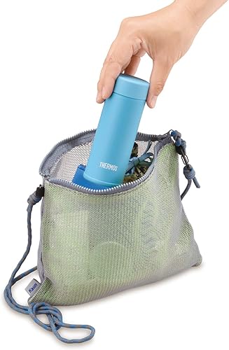 Miniatura 6 de Thermos - Botella de agua con aislamiento al vacío, taza de bolsillo con aislamiento al vacío, 4.2 fl oz (4.1 fl oz), azul claro JOJ-120 LB (modelo