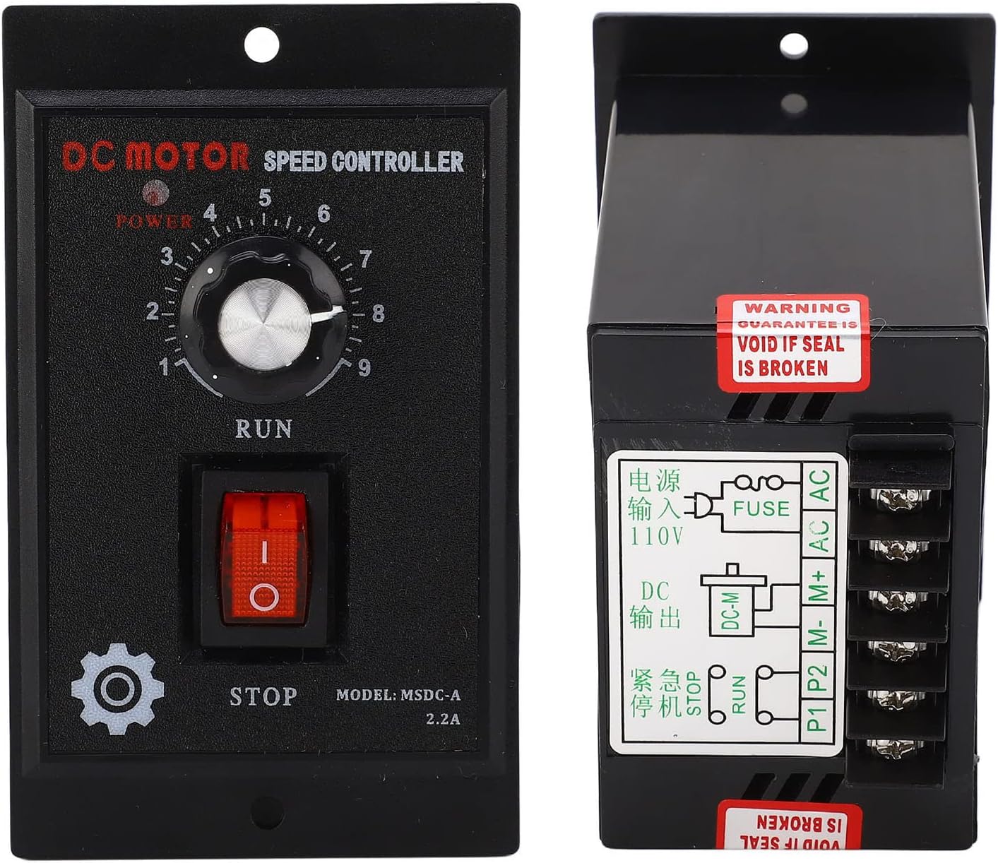 DC Motor Speed Regulator Controller MSDC A DC Motor Governor Input 110VAC Output 90VDC Power Converters (500W)