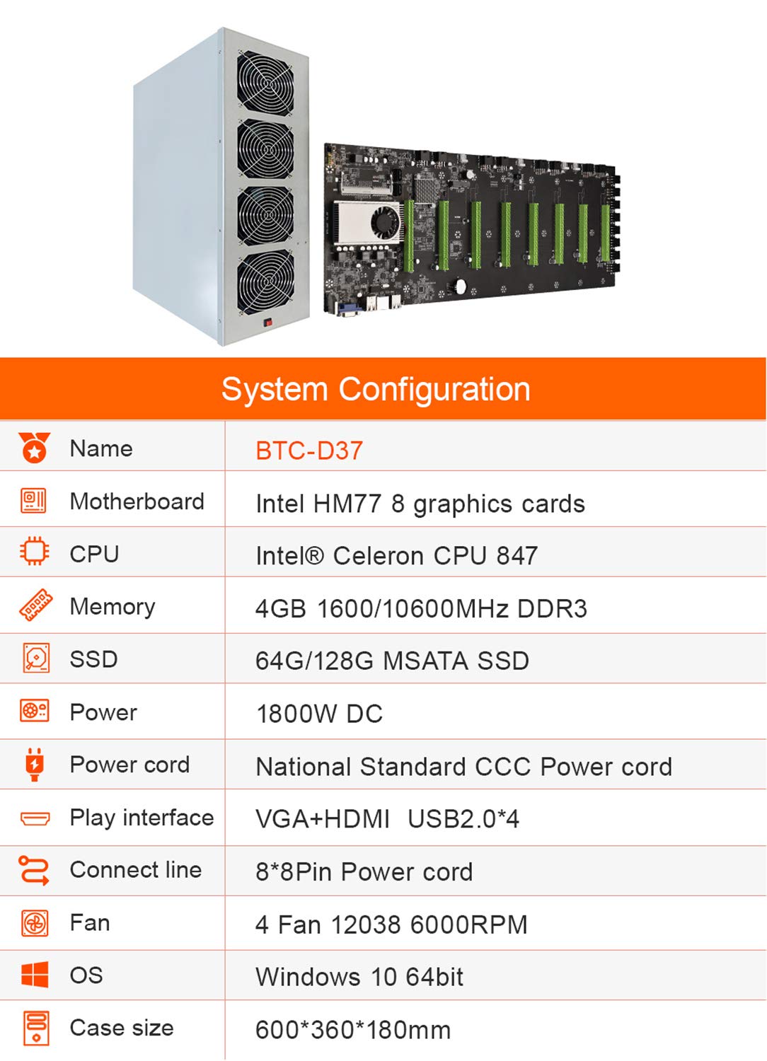 B75 â€ carte mÃ¨re pour ordinateur de bureau BTC Mining, 8 gpu, lga