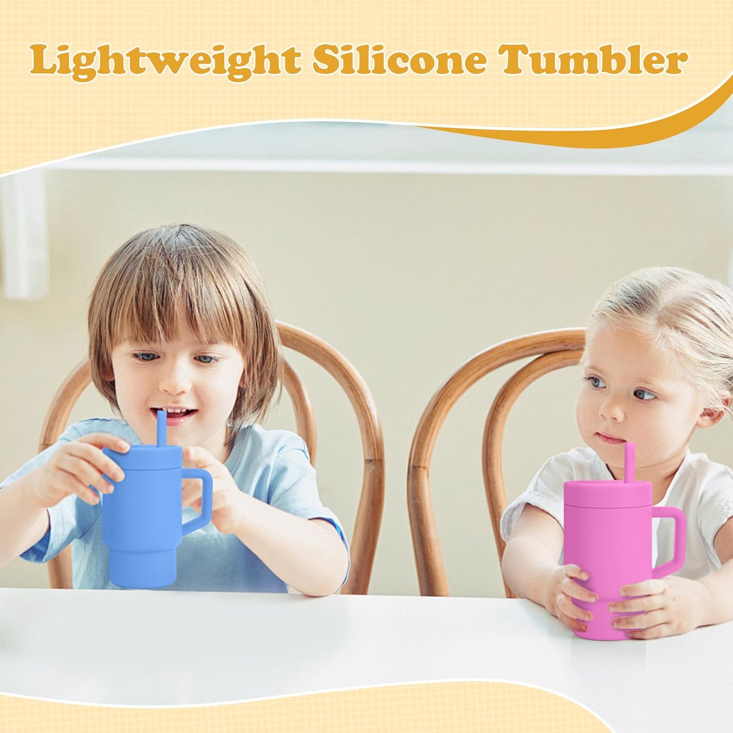 Kids 9OZ Tumbler with Straw Lid and Handle for Toddlers, Encourages Hydration, Easy to Clean, 9 fl. oz - Image 6