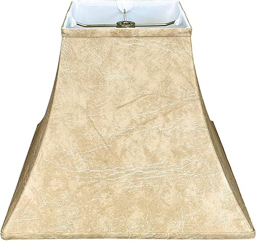 Royal Designs - Pantalla básica de campana cuadrada, color Mouton, 7 x 14 x 11.5 pulgadas