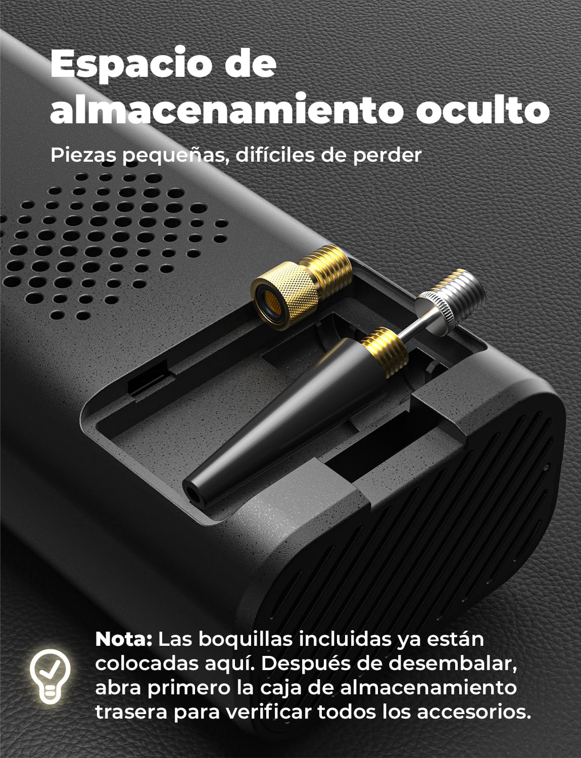 Oasser Compresor Aire Portatil 6000mAh 150PSI Inflador Ruedas Coche Pequeño Pantalla LCD Doble Visualización Cable Encendedor 3M Parada Automática Bolsa Almacenamiento para Coche Moto Bicicleta Bola