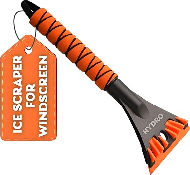 HYDRO Ice Scraper with Wide 11cm Blade   Efficient, Scratch-Free Ice, Snow And Frost Removal For Car And Truck Windscreen And Windows.