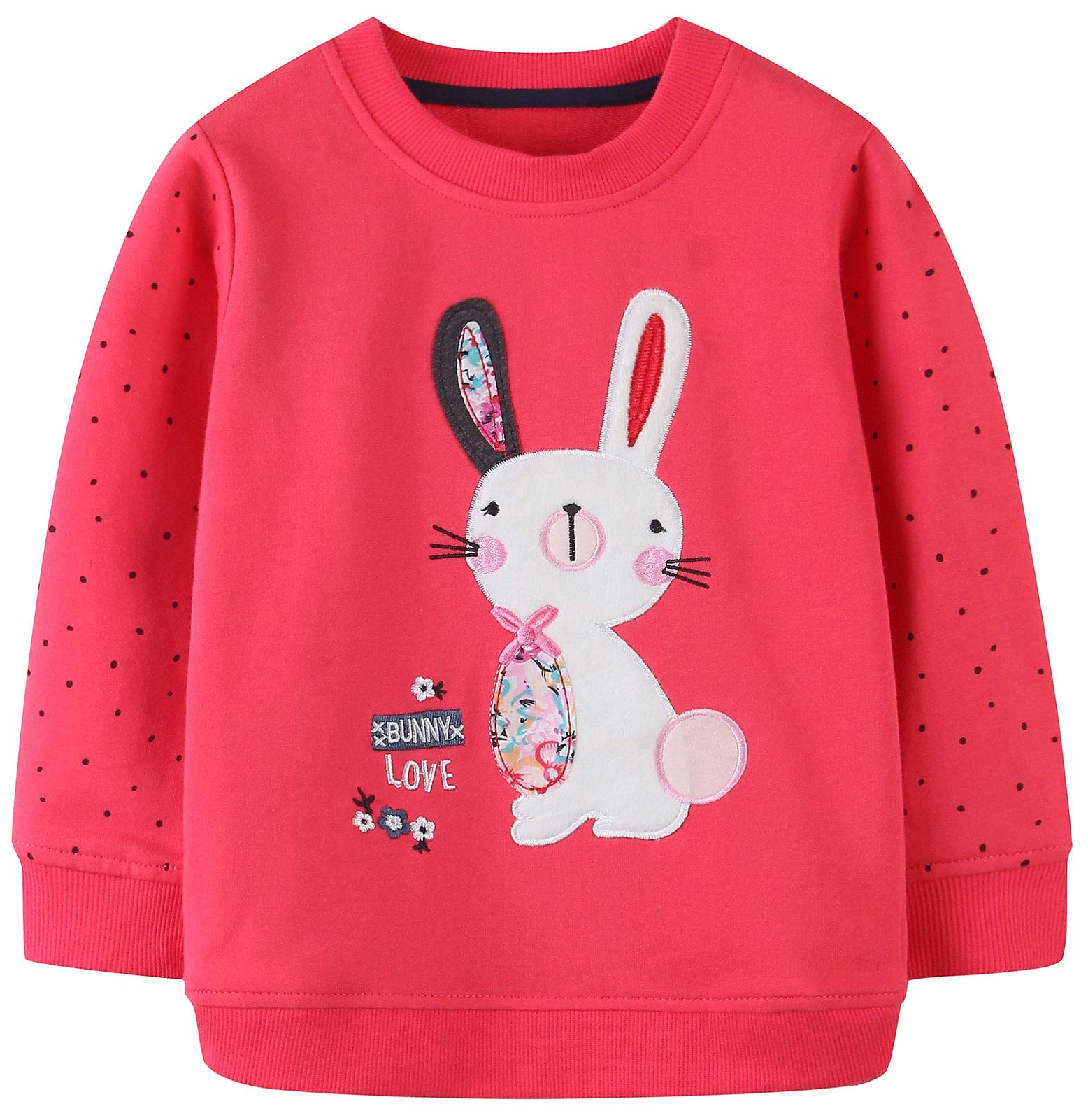 TEDD Sudadera Niña Unicornio Manga Larga 100% Algodón