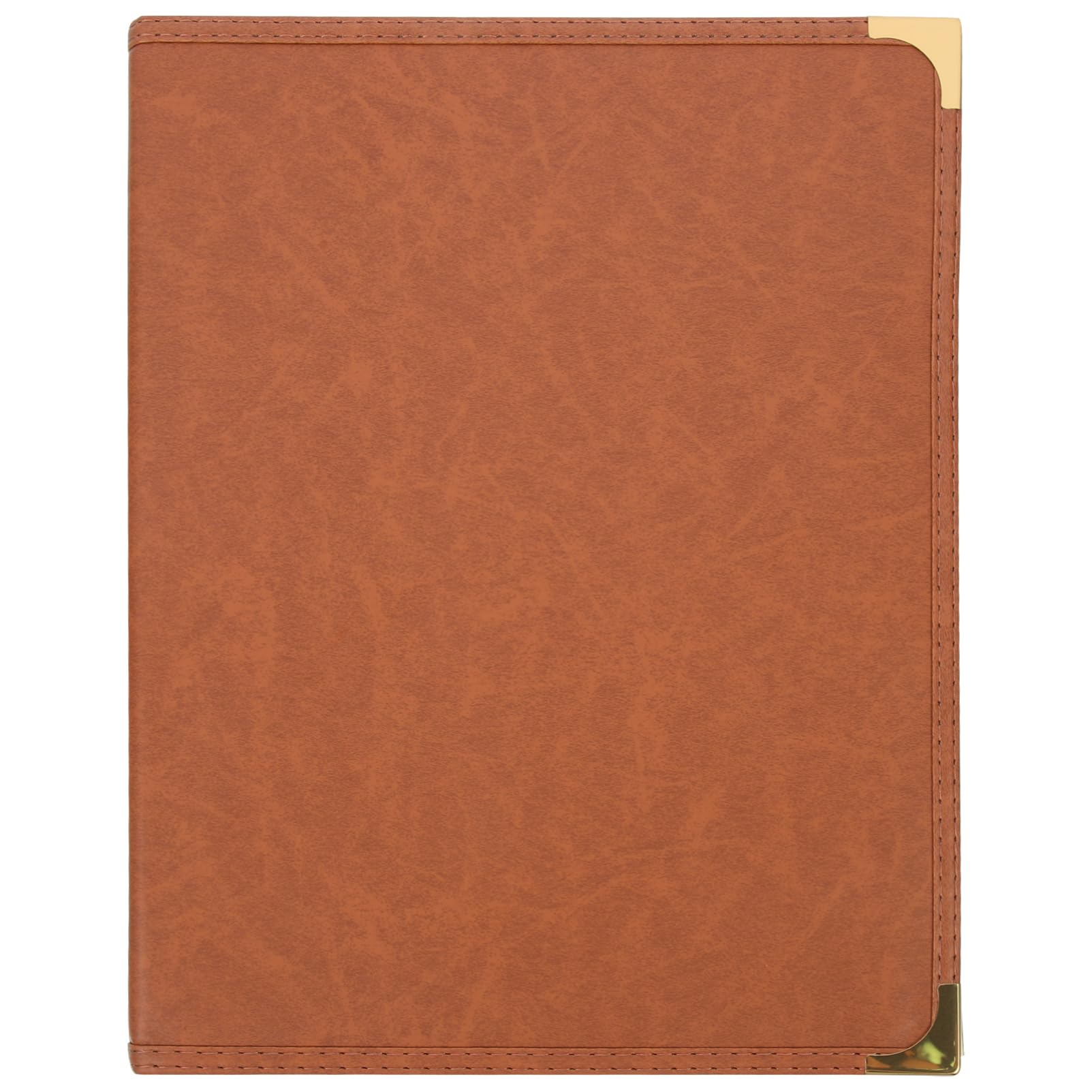 BELLIFFY Loose-Leaf Recipe Holder Clear Sleeves Menu Protective Cover Clear Menu Restaurant Menu Covers Holderrecipe Binder Menu Cocktail Menu Holder Menu Cover Book Brown Pu