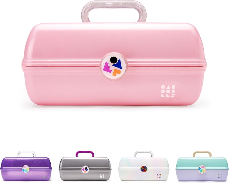 Estojo organizador de cosméticos Caboodles On-the-go Girl Twilight Disco, Pink Sparkle