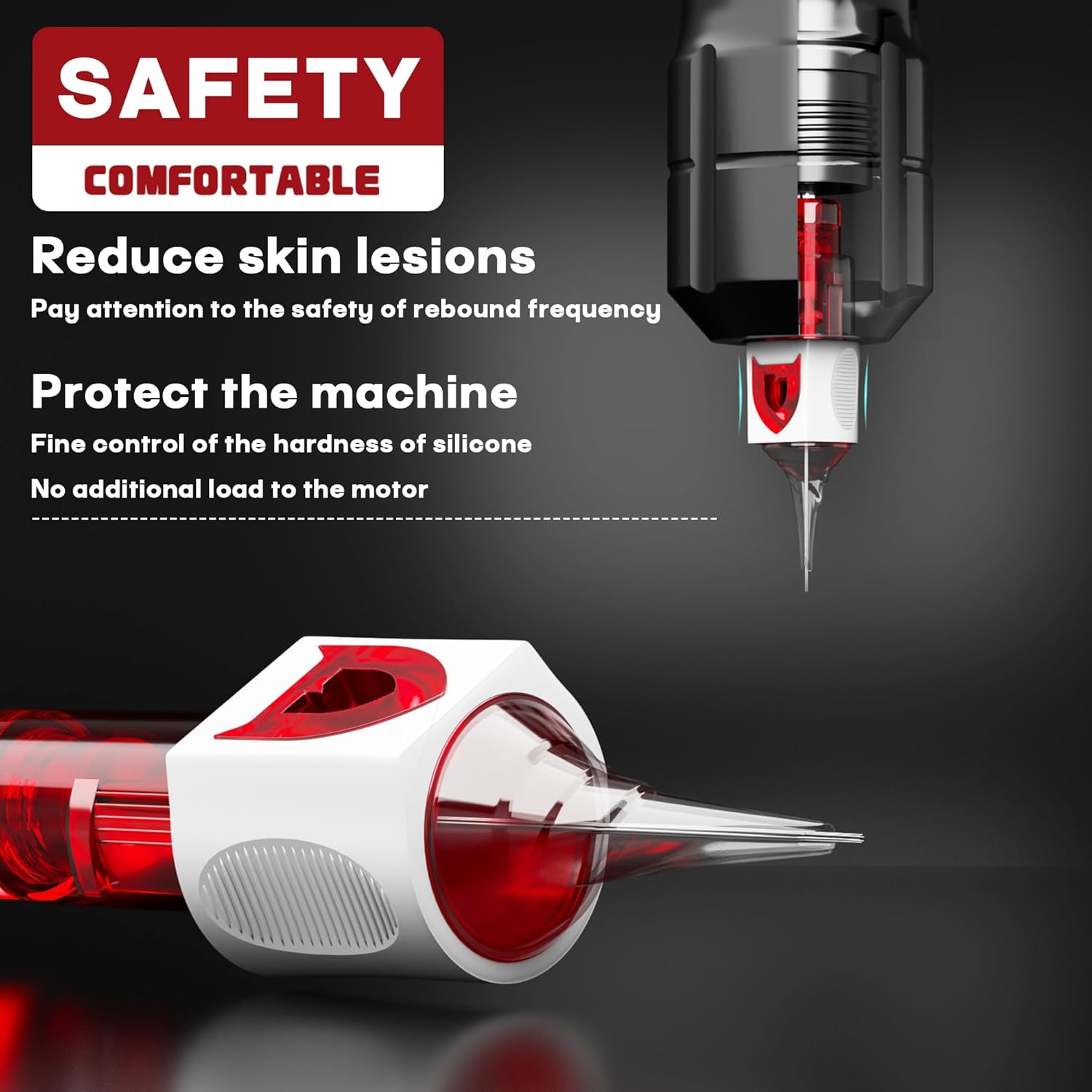 50PCS Finger Ledge Tattoo Cartridge Needles Assorted Mixed Size #10 Bugpin Round Liner Shader Magnum - 3RL 5RL 7RL 9RL 5RS 9RS 7RM 9RM 11RM 7M1 with Membrane Pro Disposable Tattoo Needles - Image 7