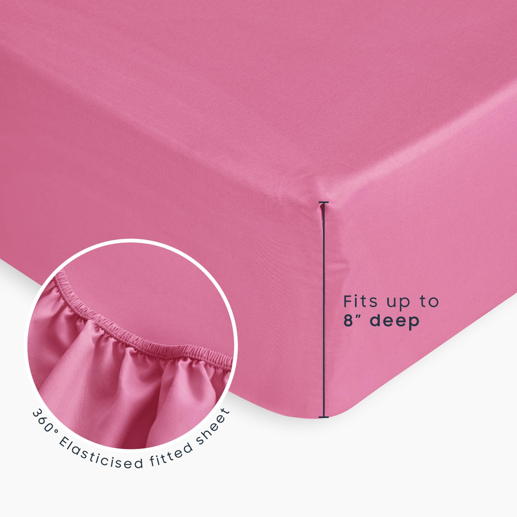 Wake In Cloud - Juego de ropa de cama para niños y niñas, juego de cama suave de 4 piezas para cuna que incluye edredón, sábanas y funda de almohada, color rosa intenso