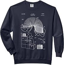 Retro Slinky Patent - Slinky Manipulation Artist Gift Comfort Colors Adult Sweatshirt