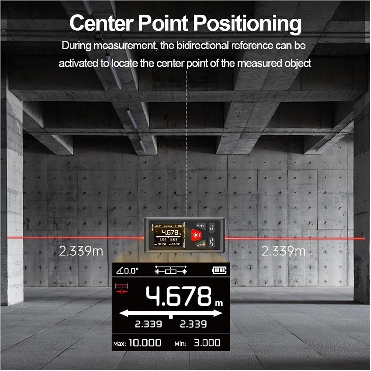 Portable Range Meter Distance Meter Rechargeable Bilateral Rangefinder 200m 120m Digital Tape Measure Angle Measurment Tool