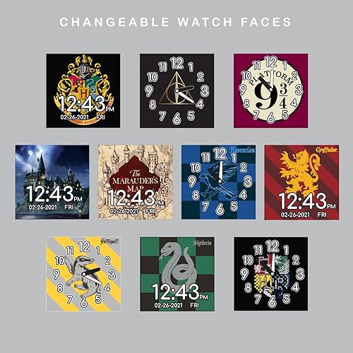 Miniatura 4 de Accutime Harry Potter - Reloj inteligente con pantalla táctil de aprendizaje educativo para niños, correa negra, juguete para niñas, niños, niños