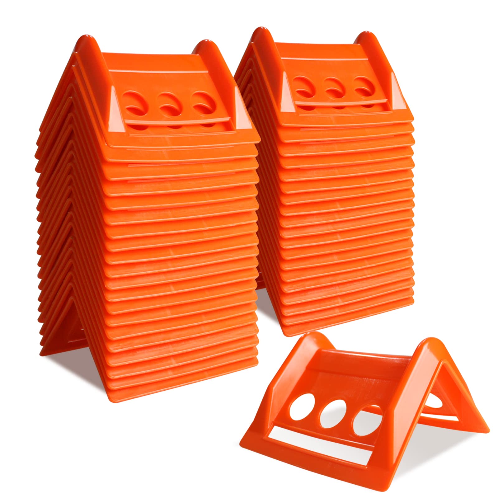 ENJ LASHING40 Pack Flatbed Edge Protector, Edge Corner Tie Down Protector for Up to 4 Inch Straps, Protects Cargo Edges, Flatbed Accessories Plastic Protector