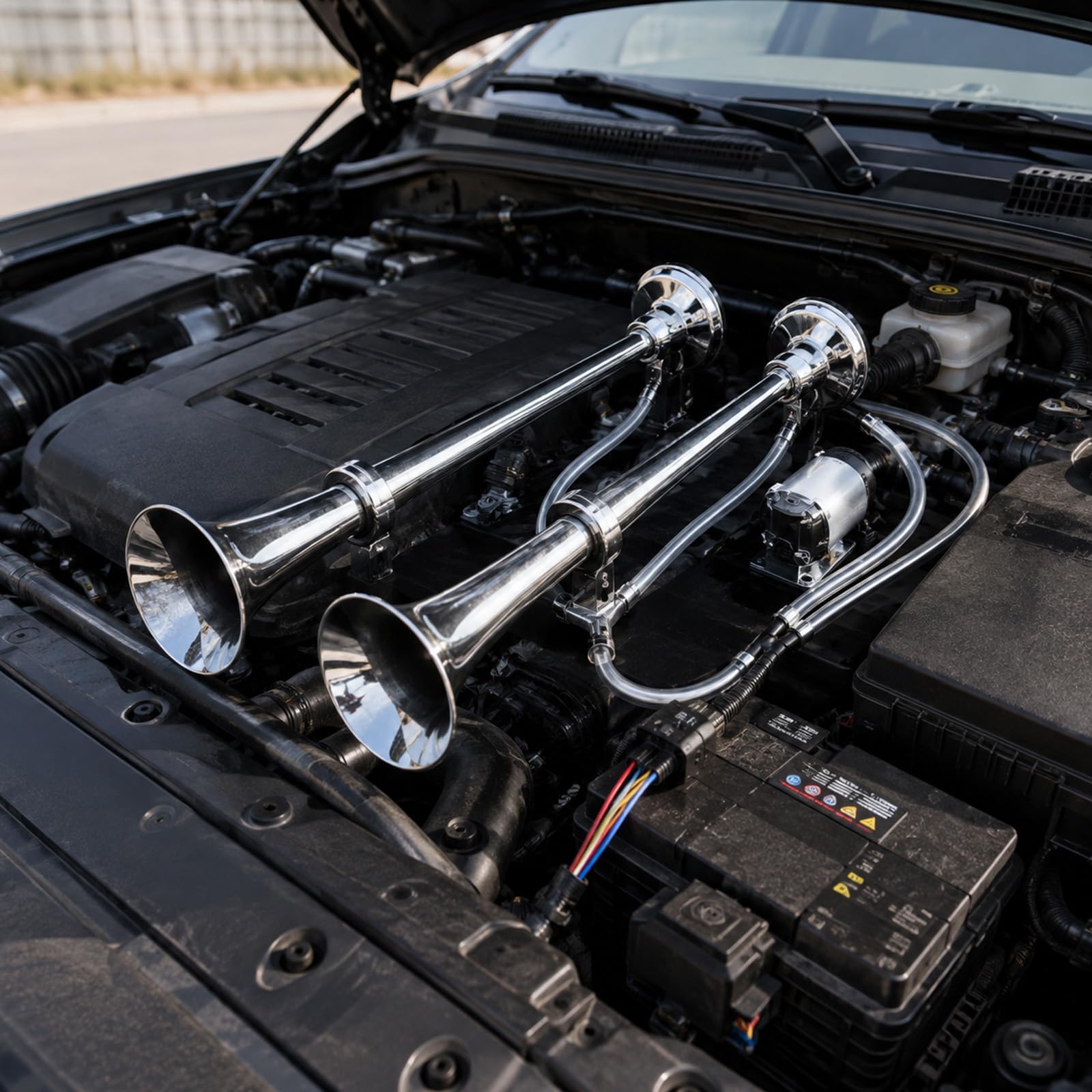 Trombe Auto 12v, 150dB Trombe Camion Potenti, Clacson Auto con Compressore