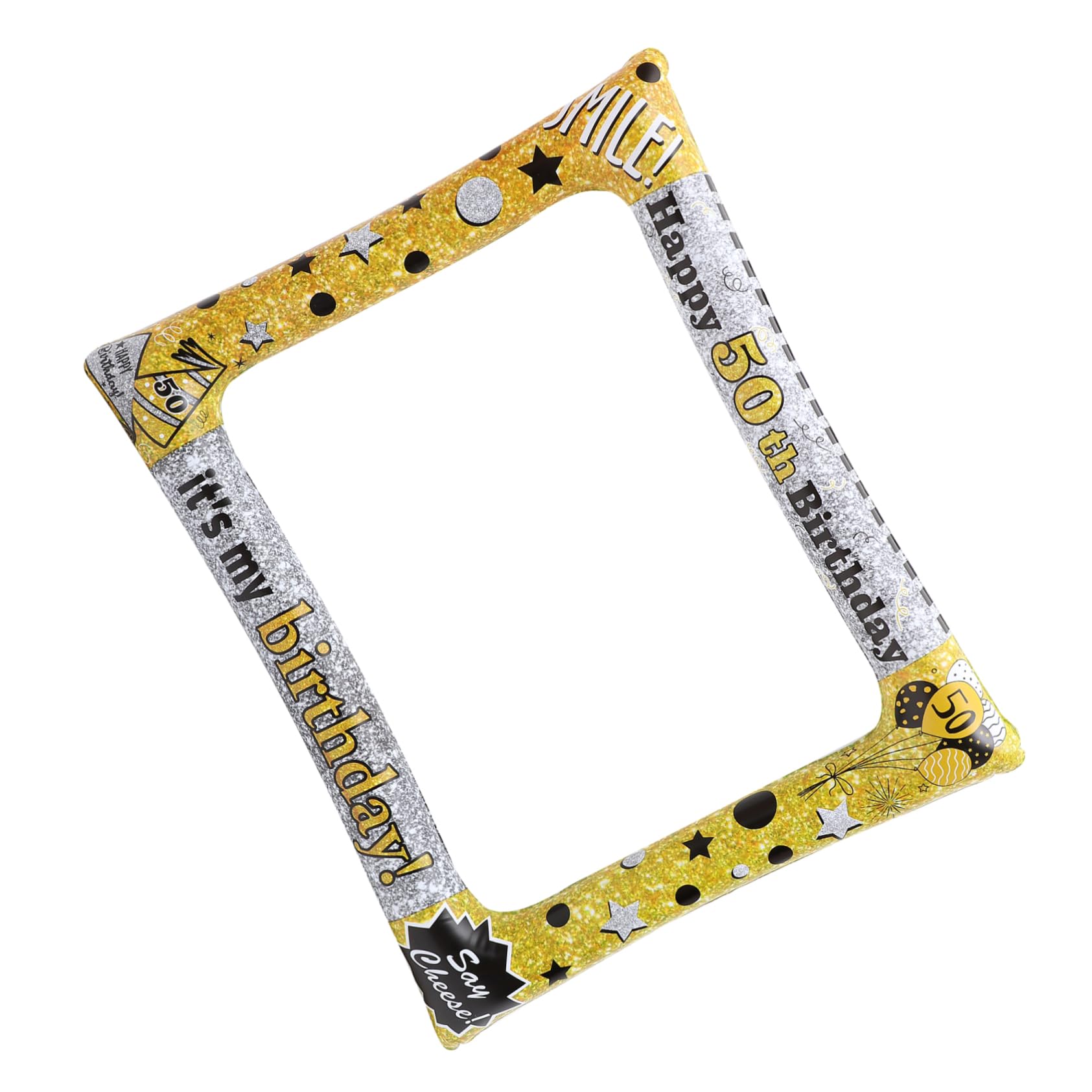 PRETYZOOM 3 Pz cornice per foto gonfiabile di compleanno accessori per feste Oggetti di scena per la festa di compleanno fai esplodere la cornice per foto Favore del partito Foto Prop pvc