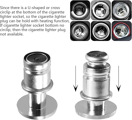 Miniatura 4 de Aokin Botón nitroso y botón de expulsión para encendedor de cigarrillos de automóvil, repuesto para encendedor de cigarrillos de automóvil, se