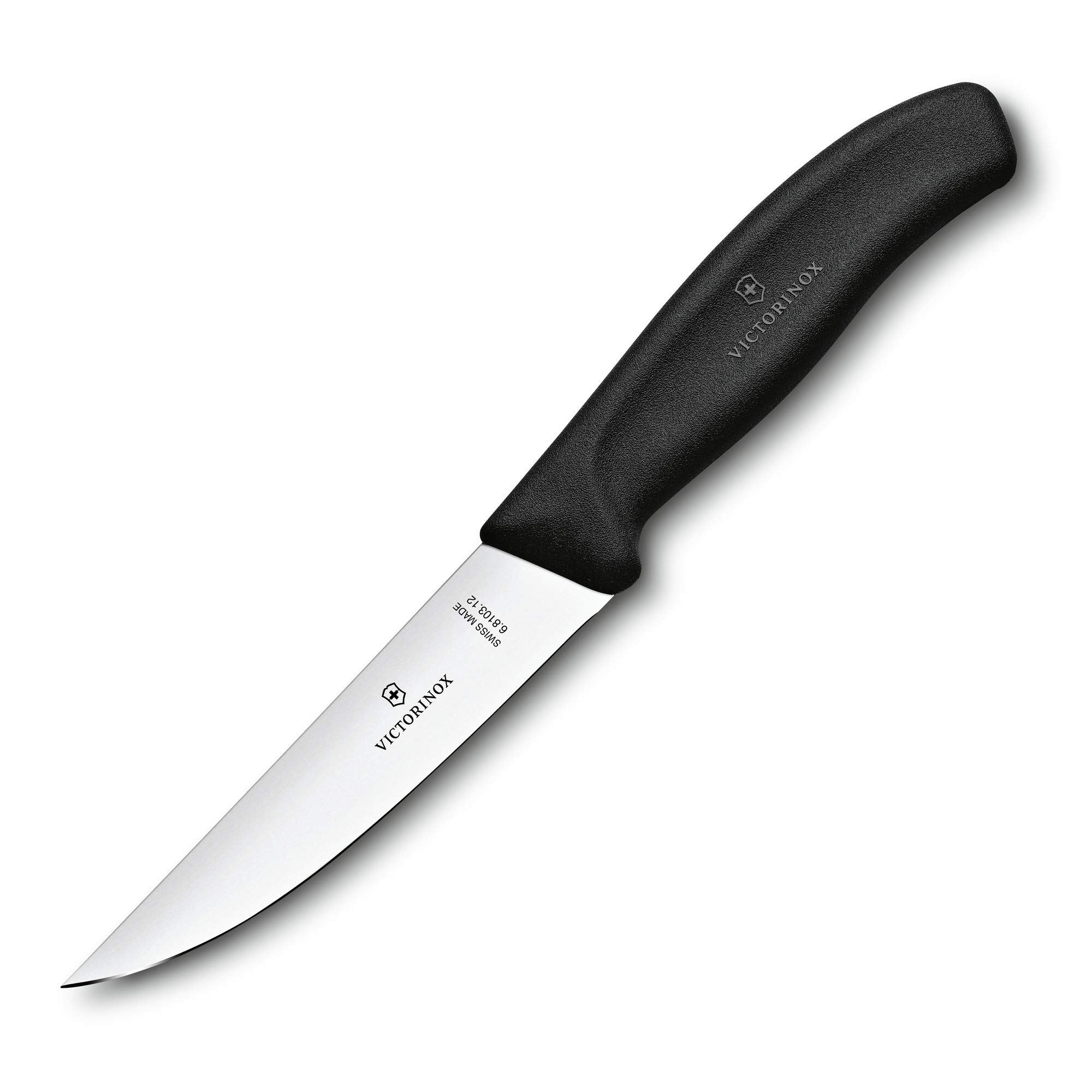 Victorinox Swiss Classic nóż do krojenia mięsa, 12 cm, ergonomiczny uchwyt, wąskie ostrze, czarny