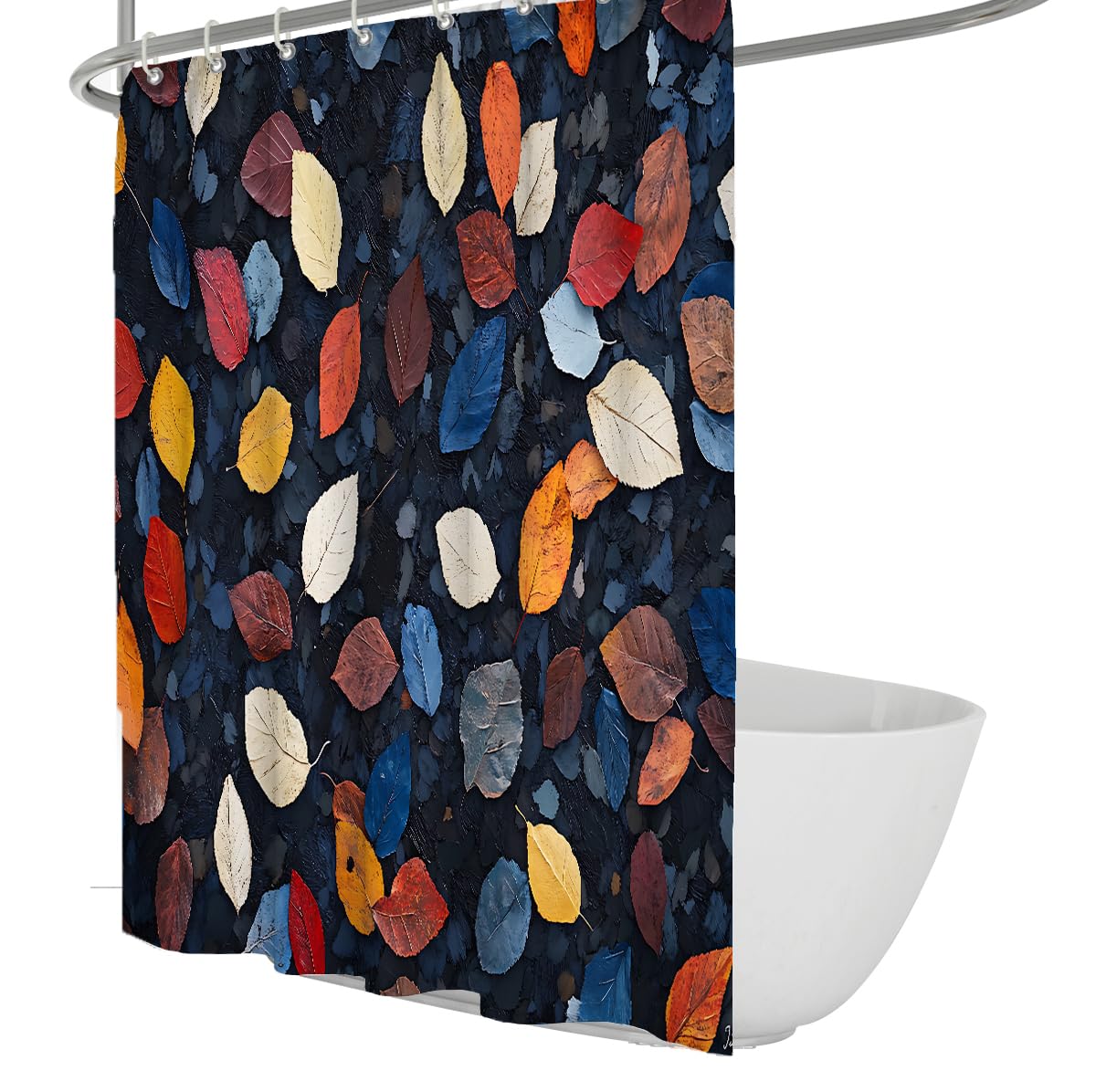 Rideau de Douche botanique coloré Nordique W200xL200 cm