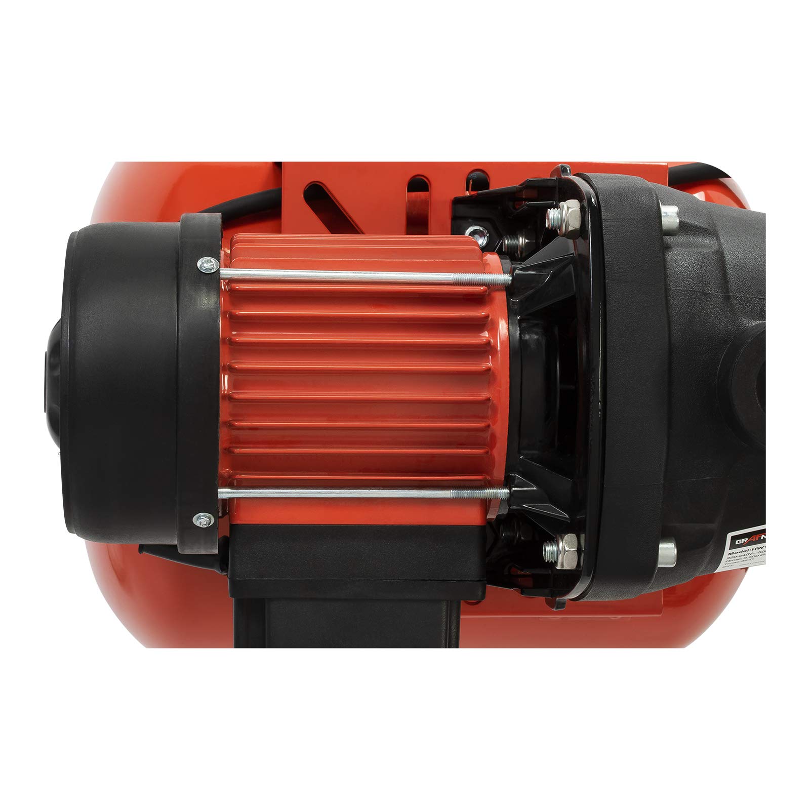 Grafner Hauswasserwerk 800 Watt (max. 5 bar, 20 Liter Kessel, Fördermenge 3500 Liter/Stunde, Start/Stop Automatik, Druckschalter, Manometer, Trockenlaufschutz) Hauswasserautomat Gartenpumpe