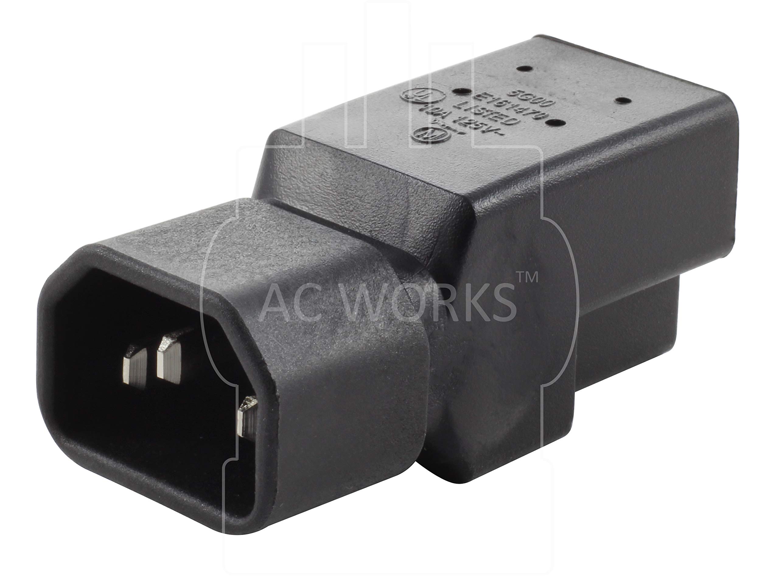 Amazon.com: AC WORKS [AD130] IEC C14/ SHEET E to U.S. Household 