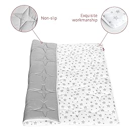 Baby Play Mat 50 X 50 Playpen Mat Fit for TODALE and Dripex Baby Playpen, One-Piece Crawling Mat Non Slip Padded Baby Playmat for Floor 50x50 Inches White Star