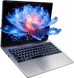 Windows 11 노트북 컴퓨터 i3, 대학생용 15.6인치 업무용 노트북, 백라이트 키보드 Wi-Fi 6 (코어 2개, 스레드 4개, 최대 3.4GHz) 12GB RAM 256GB SSD TF 카드 2TB까지 확장 가능