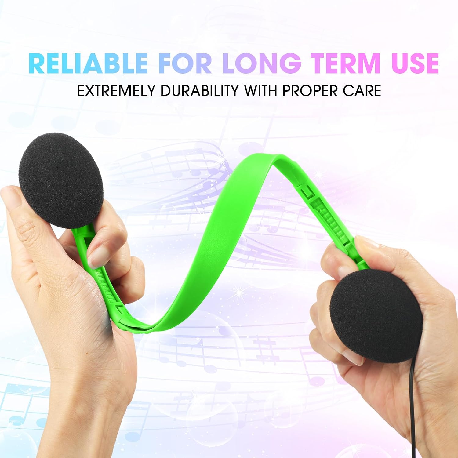 20 Pcs Classroom Headphones Adjustable Wired Students Headphone School Colorful Comfortable on Ear with 3.5 mm Plug for Boys Girls Adults School Hotel Airplane, 10 Assorted Colors