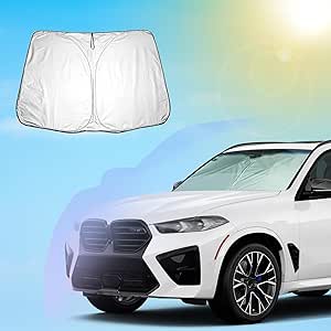 Amazon.com: SXCY for 2019-2024 2025 2026 BMW X5/X7 Windshield Sunshade ...